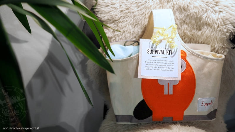 Survival Kit für frischgebackene Eltern Überlebensbox zur Geburt